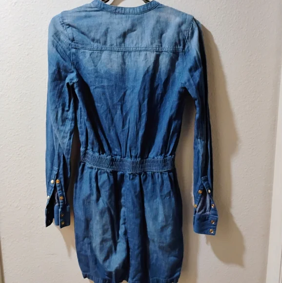 Guess Denim Long Sleeve Dress - Picture 4 of 7